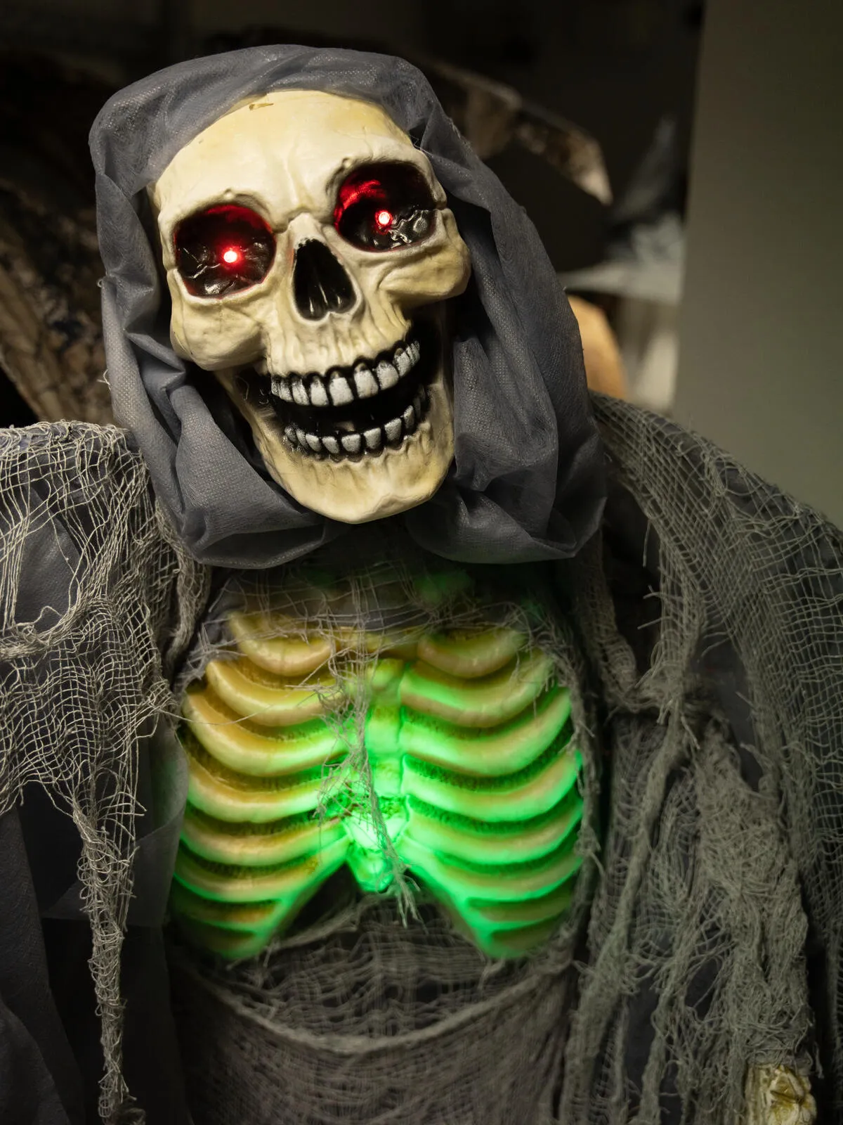 Europalms DARK ANGEL - HALLOWEEN - 160 CM - ANIMATED - SOUND AND LIGHT - EUROPALMS