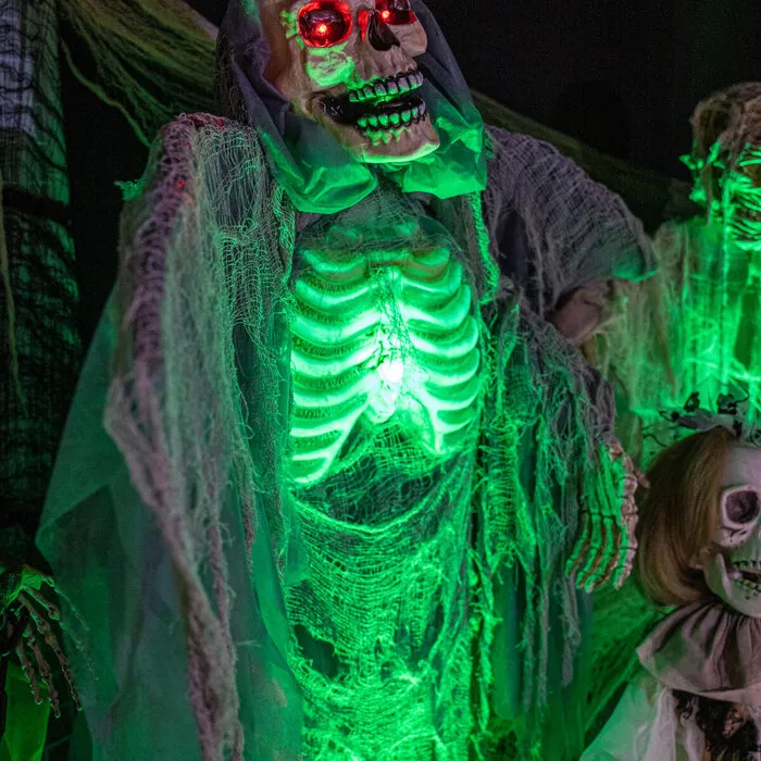 Europalms DARK ANGEL - HALLOWEEN - 160 CM - BEWEGING - LICHT EN GELUID - EUROPALMS