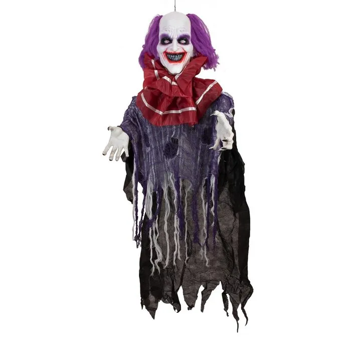 Europalms CLOWN ROBBY - HALLOWEEN - 120 CM - BEWEGING - LICHT EN GELUID - EUROPALMS