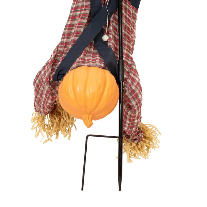 Europalms POMPOEN MAN HANDSTAND - GRONDPRIKKER - HALLOWEEN - 153 CM - BEWEGING, LICHT EN GELUID - EUROPALMS