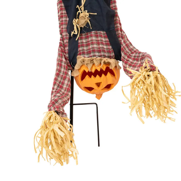 Europalms PUMPKIN MAN HANDSTAND - GROUND STICKER - HALLOWEEN - 153 CM - MOVEMENT, LIGHT AND SOUND - EUROPALMS