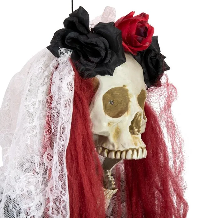 Europalms SKELETON LA CATARINA - HALLOWEEN - 100 CM - MOVING - LIGHT AND SOUND - EUROPALMS