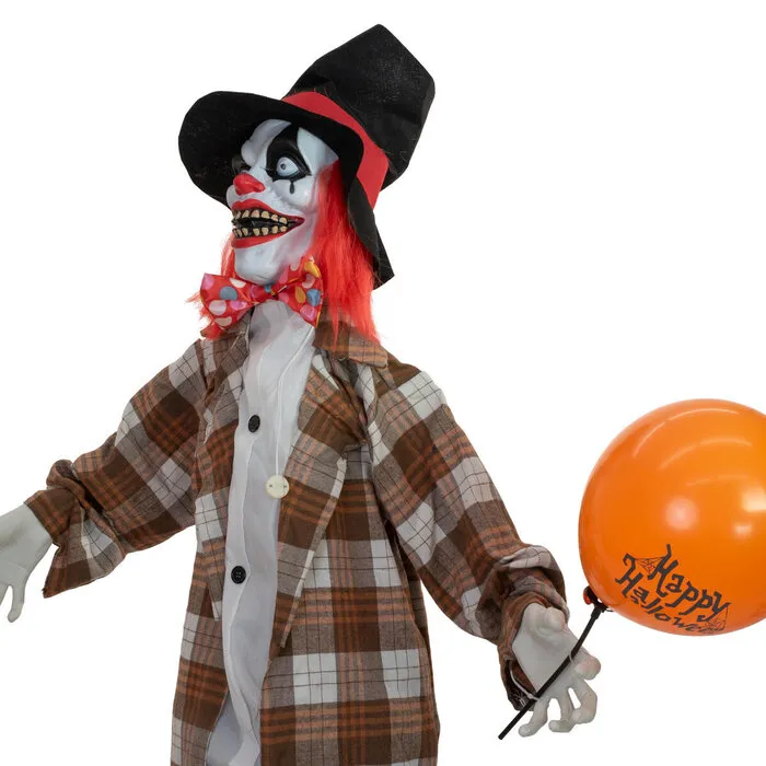 Europalms CLOWN HATTY - HALLOWEEN - 185 CM - BEWEGING - LICHT EN GELUID - EUROPALMS