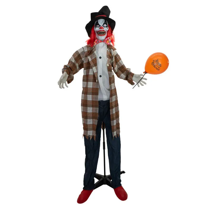 Europalms CLOWN HATTY - HALLOWEEN - 185 CM - MOVEMENT - LIGHT AND SOUND - EUROPALMS