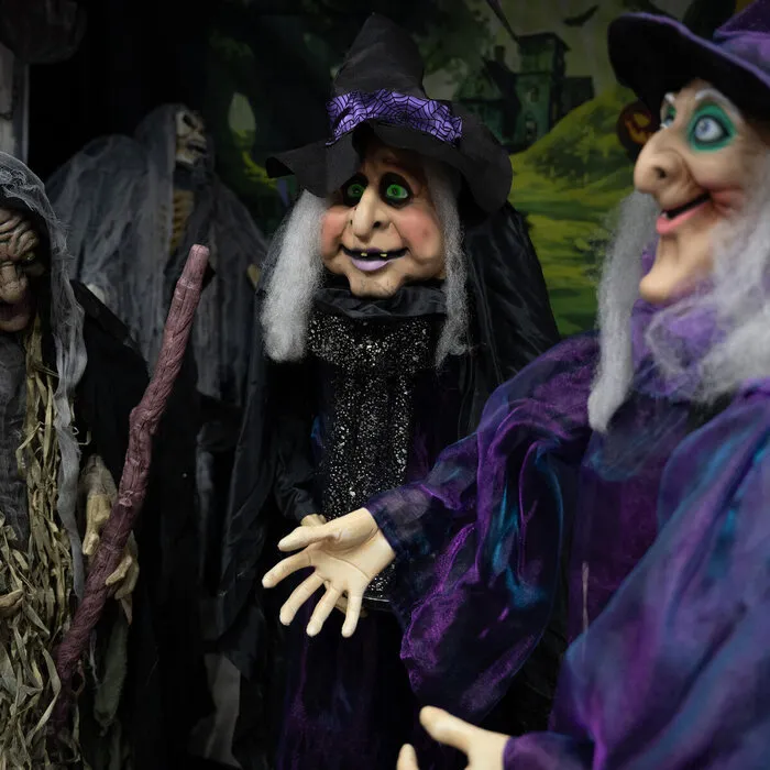 Europalms WITCH MARIE - HALLOWEEN - 180 CM - MOVEMENT - LIGHT AND SOUND - EUROPALMS