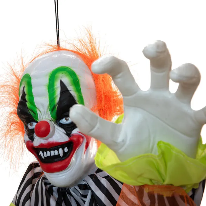 Europalms CLOWN CURBY - HALLOWEEN - 155 CM - MOVEMENT - LIGHT AND SOUND - EUROPALMS