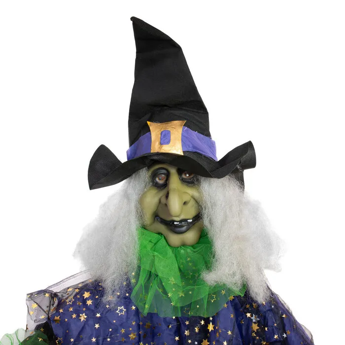 Europalms WITCH LISBETH - HALLOWEEN - 200 CM - LIGHT AND SOUND - EUROPALMS