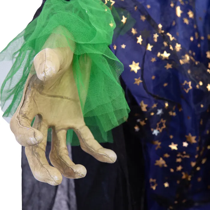 Europalms WITCH LISBETH - HALLOWEEN - 200 CM - LIGHT AND SOUND - EUROPALMS