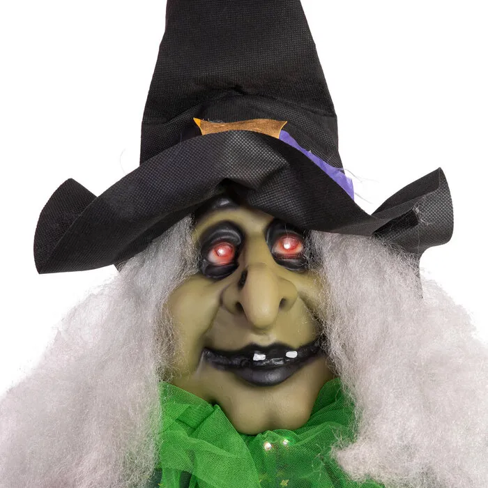 Europalms HEKS LISBETH - HALLOWEEN - 200 CM - LICHT EN GELUID - EUROPALMS