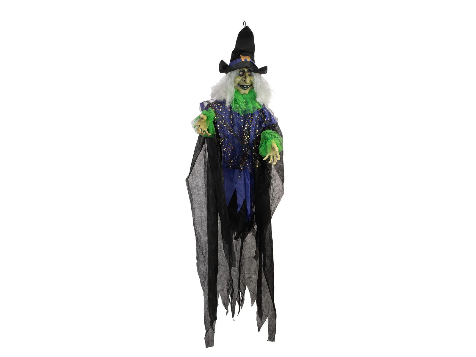 Europalms WITCH LISBETH - HALLOWEEN - 200 CM - LIGHT AND SOUND - EUROPALMS