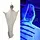 UV SKELETON GHOST - WHITE CAPE - HALLOWEEN - 140 CM - MOVEMENT - LIGHT AND SOUND