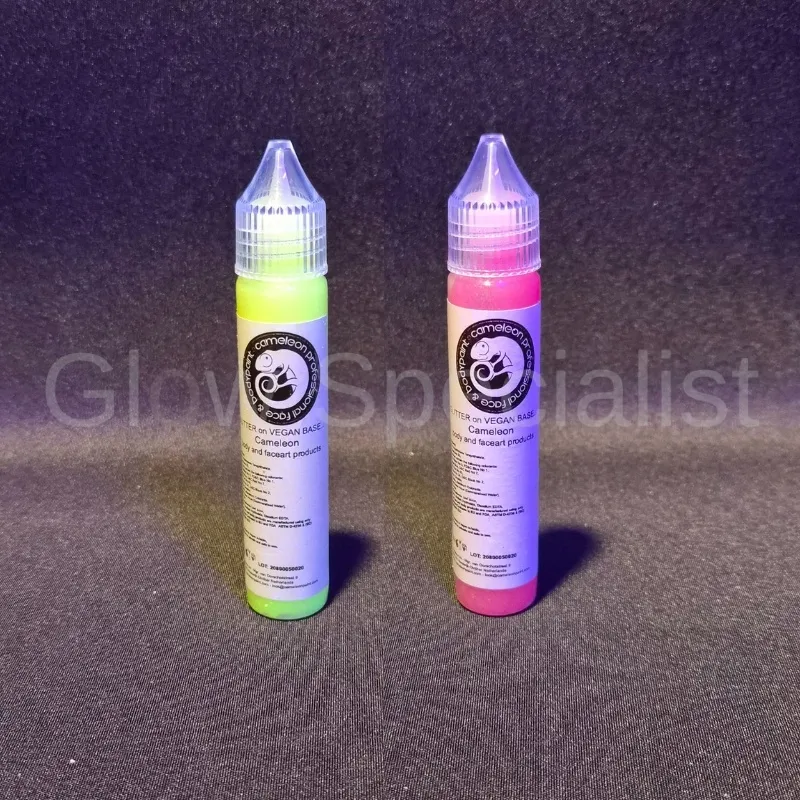 Cameleon GLITTER PEN - BODY & FACE - UV YELLOW - CAMELEON