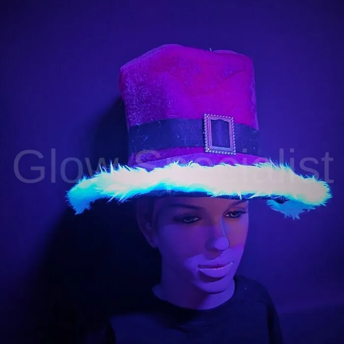 CHRISTMAS HAT WITH LED - 3 LIGHT FUNCTIONS - 10 LEDS - UV-RAND