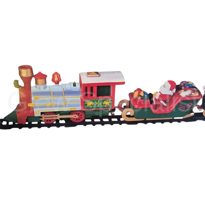 CHRISTMAS TRAIN SET WITH LIGHT AND SOUNDS - 22-PIECE
