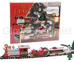 CHRISTMAS TRAIN SET WITH LIGHT AND SOUNDS - 22-PIECE