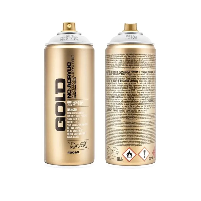 Montana Cans MONTANA GOLD -  DISCO WHITE - 400 ML
