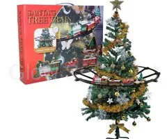 CHRISTMAS TREE TRAIN SET - LIGHT, SOUND AND MOTION - 23-PIECE