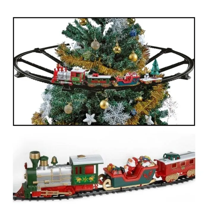 KERSTBOOM TREINSET - LICHT, GELUID EN BEWEGING - 23-DELIG