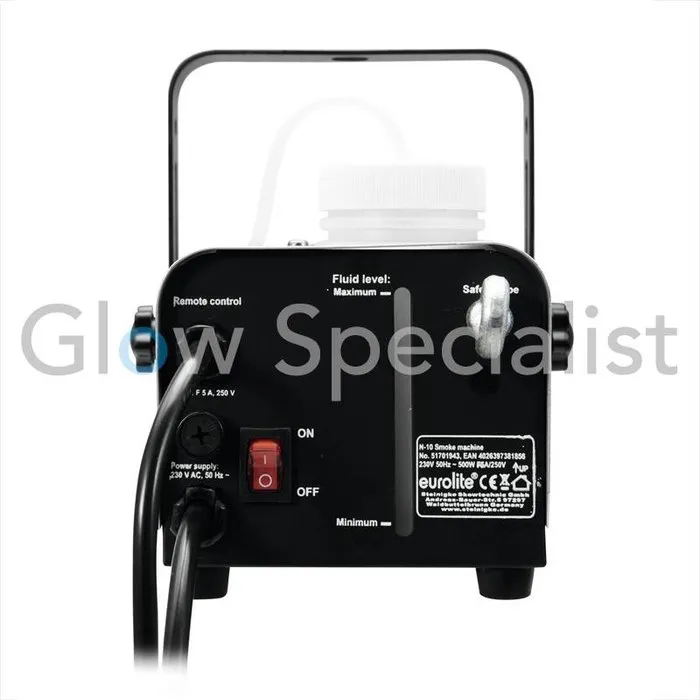 Eurolite Eurolite N‑10 Rookmachine – 400W – Compact – Snelle Opwarmtijd – Ideaal voor Licht- & Feesteffecten
