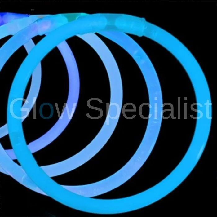 Glow Specialist BLUE GLOW BRACELETS - 1 TUBE - 100 PIECES
