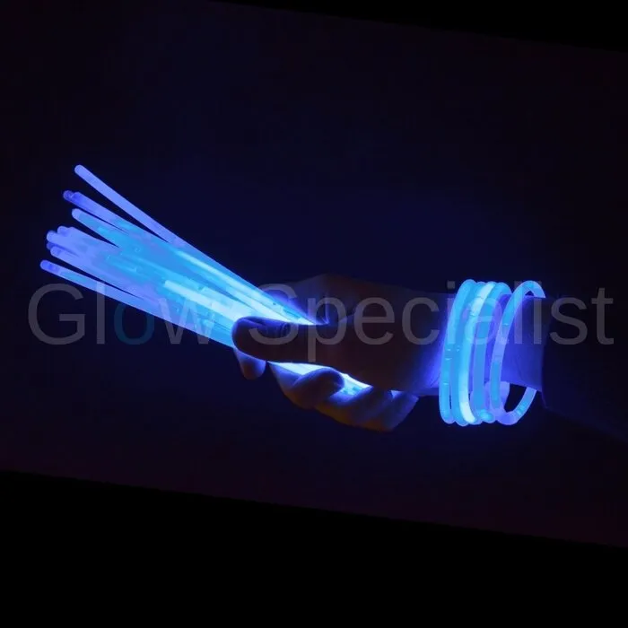 Glow Specialist BLUE GLOW BRACELETS - 1 TUBE - 100 PIECES