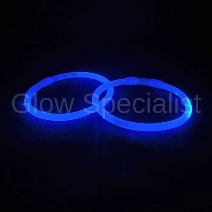 Glow Specialist BLUE GLOW BRACELETS - 1 TUBE - 100 PIECES