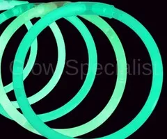 Glow Specialist GREEN GLOW BRACELETS - 1 TUBE - 100 PIECES