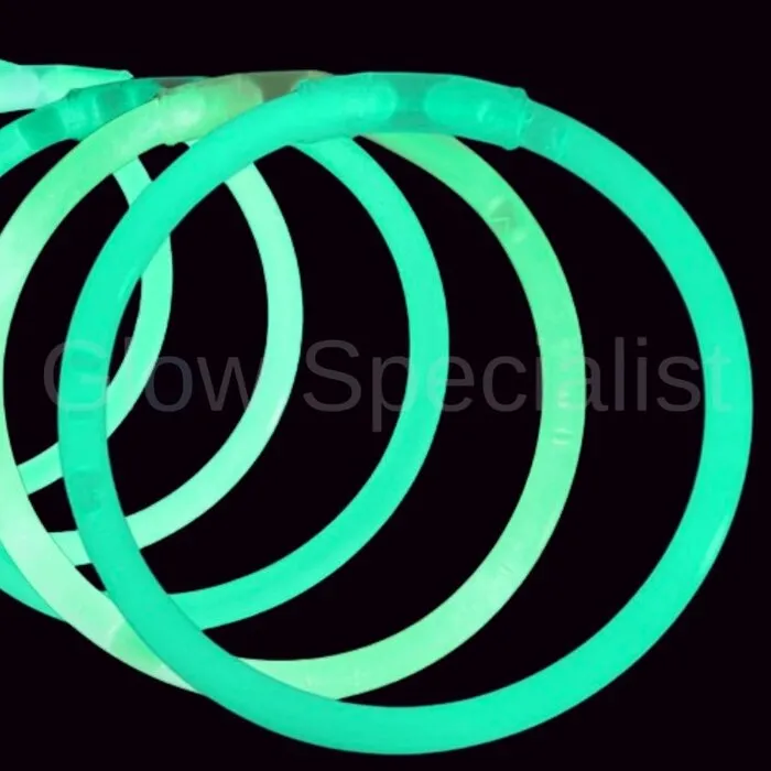 Glow Specialist GROENE GLOWARMBANDJES - 1 KOKER - 100 STUKS