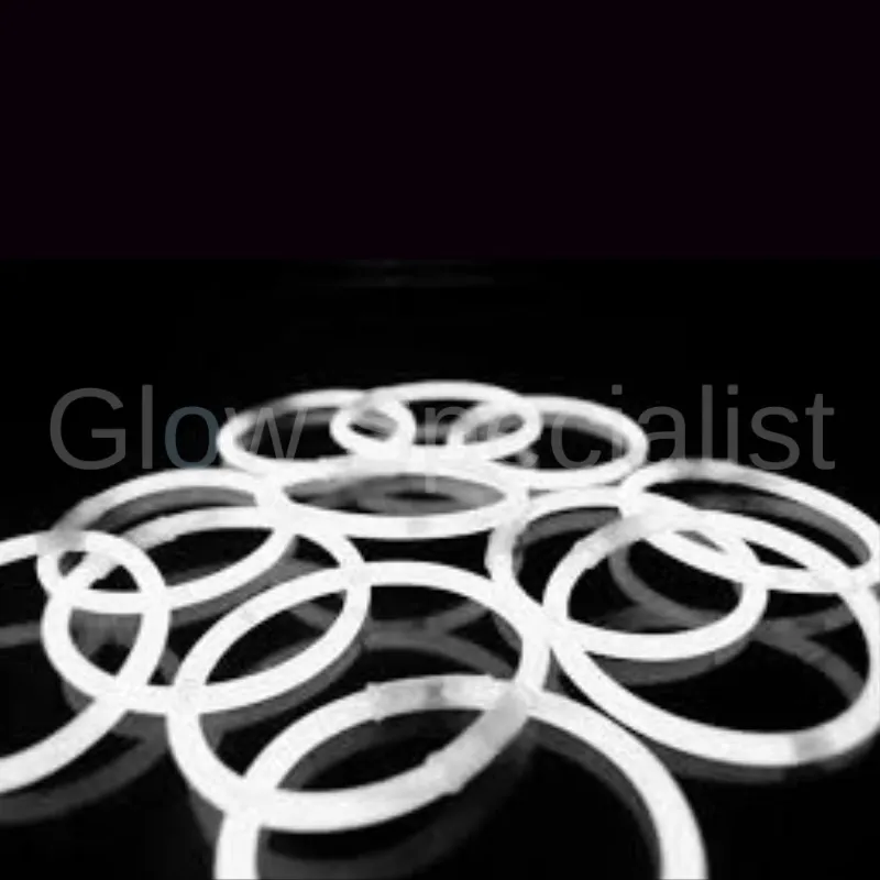 Glow Specialist WHITE GLOW BRACELETS - 1 TUBE - 100 PIECES