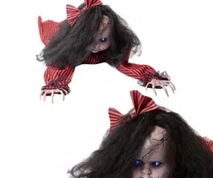 Europalms KRUIPENDE MATHILDA - HALLOWEEN - 110 CM - BEWEGEND - LICHT EN GELUID