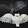 SNOW OWL - HALLOWEEN - 80 CM - LIGHT AND SOUND - MOVING - EUROPALMS