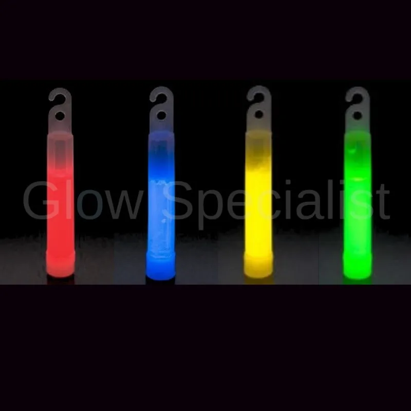 Glow Specialist Glowstick 4" – 10 cm – Breaklight met haak & oog – Lange brandduur – Feest, outdoor & veiligheid