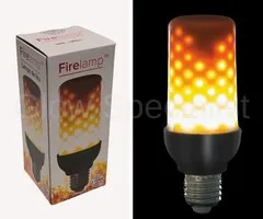 Firelamp FIRELAMP™ 4W - 465 LUMEN - E27L - 96 SMD - 1830K - BLACK OPAL