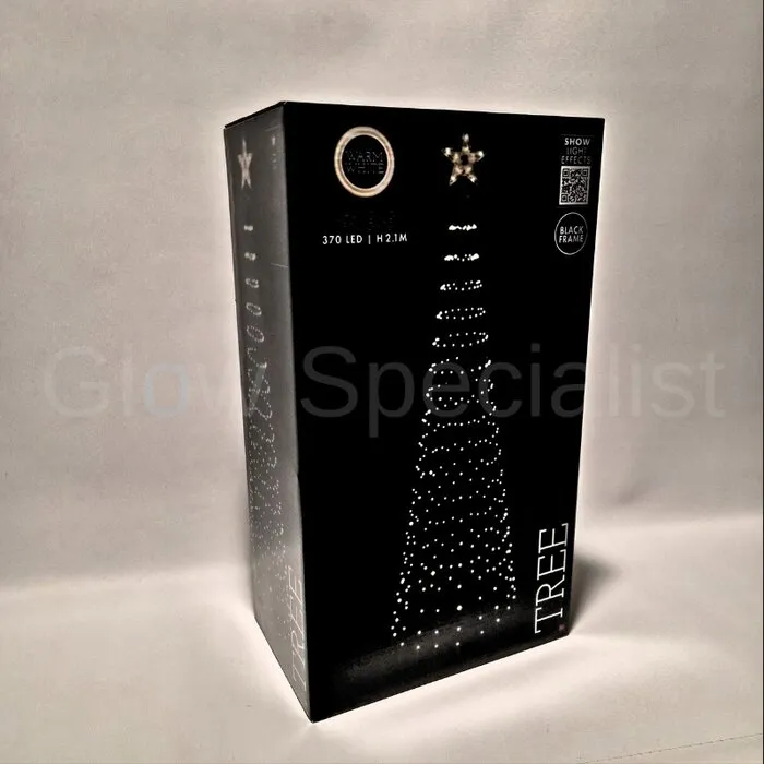 LED TREE WITH STAR - 370 LED - WARM WHITE - 210 CM - IP44