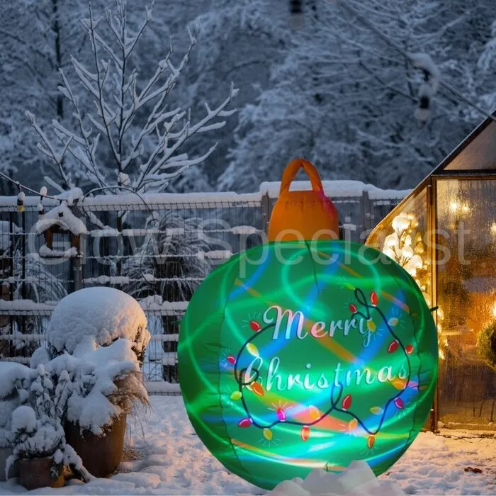 Europalms OPBLAASBARE KERSTBAL MET LICHT - 122 CM - IP44