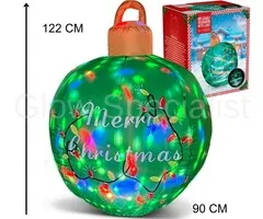 Europalms OPBLAASBARE KERSTBAL MET LICHT - 122 CM - IP44