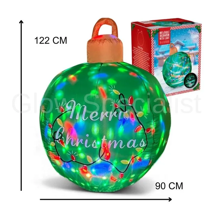 Europalms OPBLAASBARE KERSTBAL MET LICHT - 122 CM - IP44