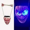 HALLOWEEN HANGING SKULL WITH BLUE LED EYES
