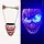 HALLOWEEN HANGENDE  SCHEDEL MET BLAUWE LED OGEN