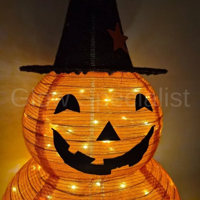 DOUBLE PUMPKIN - HALLOWEEN LED DECORATION - 90 CM - 50 LED