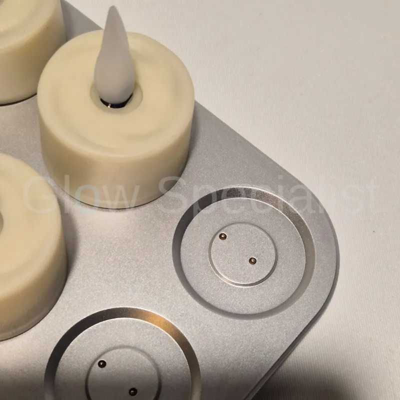 MovinFlame RECHARGEABLE TEA LIGHTS - 6 PIECES - MOVINFLAME - IVORY