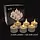 RECHARGEABLE TEA LIGHTS - 6 PIECES - MOVIN FLAME - WHITE
