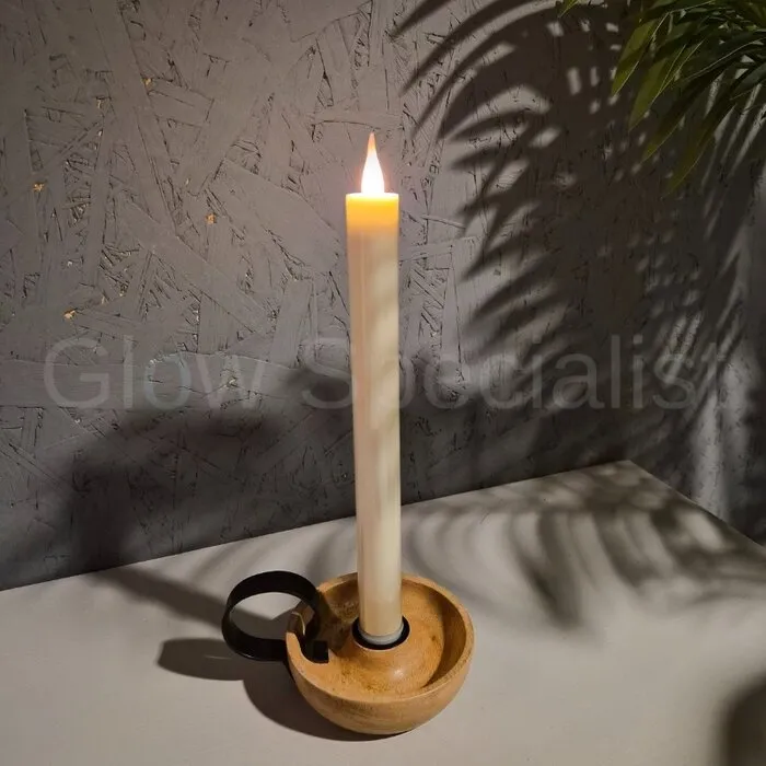 MovinFlame MOVINFLAME DINNER CANDLES - 2 PCS - RECHARGEABLE - WITH REMOTE CONTROL - IVORY