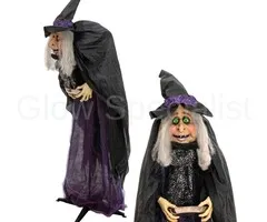 Europalms HEKS MARIE - HALLOWEEN - 180 CM - BEWEGING - LICHT EN GELUID