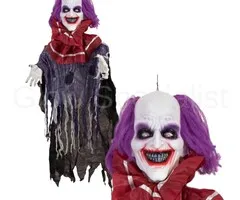 Europalms CLOWN ROBBY - HALLOWEEN - 120 CM - BEWEGING - LICHT EN GELUID