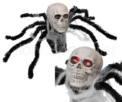 Europalms POP-UP SPIDER - HALLOWEEN - 45 CM - MOVEMENT - LIGHT AND SOUND