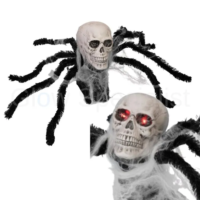 Europalms POP-UP SPIDER - HALLOWEEN - 45 CM - MOVEMENT - LIGHT AND SOUND