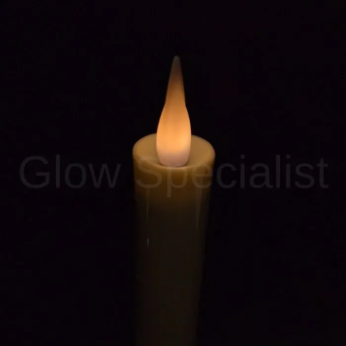 MovinFlame MOVINFLAME DINNER CANDLES - 2 PCS - RECHARGEABLE - WITH REMOTE CONTROL - IVORY