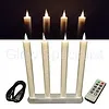 MovinFlame MOVINFLAME DINNER CANDLES - 4 PCS - RECHARGEABLE - WITH REMOTE CONTROL - IVORY