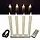 MOVINFLAME DINNER CANDLES - 4 PCS - RECHARGEABLE - WITH REMOTE CONTROL - IVORY